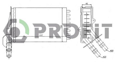 PROFIT pr0540n7 -  Теплообменник, отопление салона