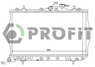 PROFIT pr1804a3 -  Радиатор, охлаждение двигателя