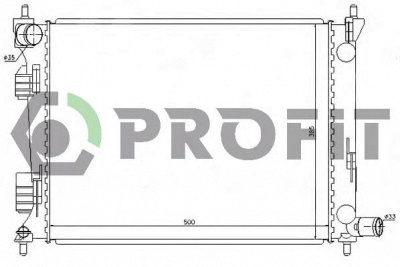 PROFIT pr1804a6 -  Радиатор, охлаждение двигателя