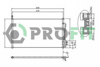 PROFIT pr2530c1 - Конденсатор, кондиционер