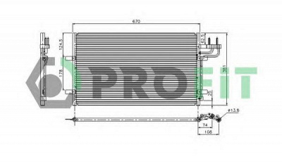 PROFIT pr2537c1 -  Конденсатор, кондиционер