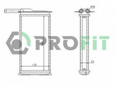 PROFIT pr2540n1 -  Теплообменник, отопление салона