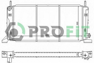 PROFIT pr2545a1 -  Радиатор, охлаждение двигателя