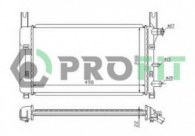 PROFIT pr2562a1 -  Радиатор, охлаждение двигателя