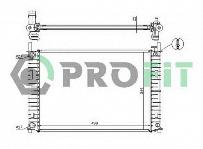 PROFIT pr2562a2 -  Радиатор, охлаждение двигателя