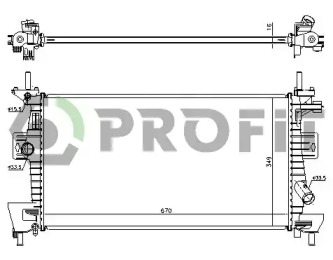 PROFIT pr2563a5 -  Радиатор, охлаждение двигателя