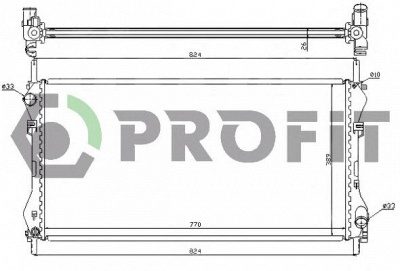 PROFIT pr2565a1 -  Радиатор, охлаждение двигателя