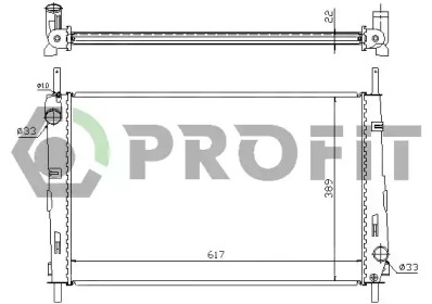 PROFIT pr2567n1 -  Радиатор, охлаждение двигателя