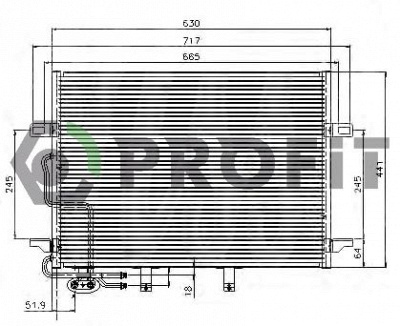 PROFIT pr3510c3 -  Конденсатор, кондиционер