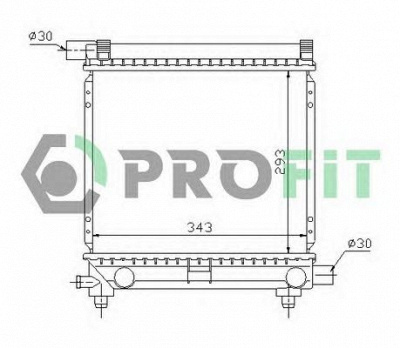 PROFIT pr3524a1 -  Радиатор, охлаждение двигателя
