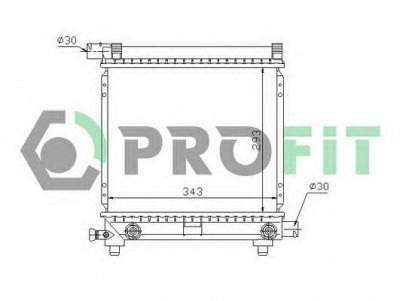 PROFIT pr3524a5 -  Радиатор, охлаждение двигателя
