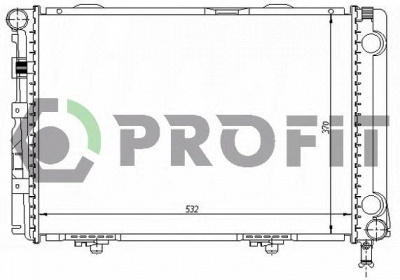 PROFIT pr3524a6 -  Радиатор, охлаждение двигателя