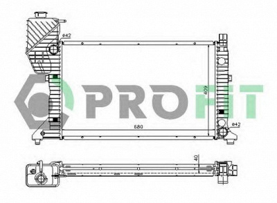 PROFIT pr3546a2 -  Радиатор, охлаждение двигателя