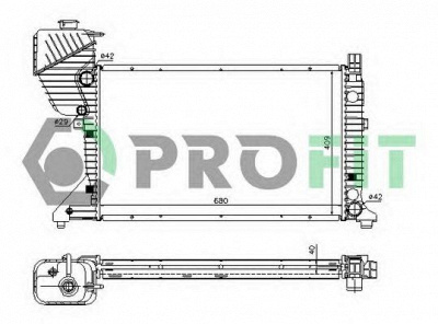 PROFIT pr3546a4 -  Радиатор, охлаждение двигателя
