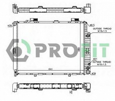 PROFIT pr3563a1 -  Радиатор, охлаждение двигателя