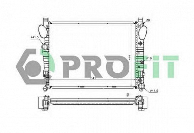 PROFIT pr3565a1 -  Радиатор, охлаждение двигателя