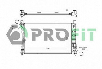 PROFIT pr3567a1 -  Радиатор, охлаждение двигателя