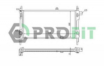 PROFIT pr5052a1 -  Радиатор, охлаждение двигателя