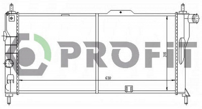 PROFIT pr5052a3 -  Радиатор, охлаждение двигателя