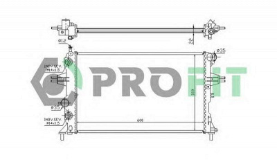 PROFIT pr5054a1 -  Радиатор, охлаждение двигателя