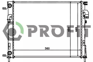 PROFIT pr5058a5 -  Радиатор, охлаждение двигателя