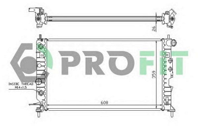 PROFIT pr5077a2 -  Радиатор, охлаждение двигателя