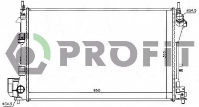 PROFIT pr5079a4 -  Радиатор, охлаждение двигателя