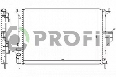 PROFIT pr6037n5 -  Радиатор, охлаждение двигателя