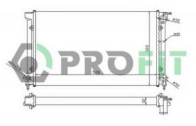 PROFIT pr9521a3 -  Радиатор, охлаждение двигателя