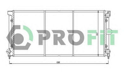 PROFIT pr9537a2 -  Радиатор, охлаждение двигателя