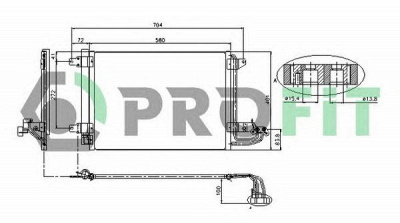 PROFIT pr9558c1 -  Конденсатор, кондиционер
