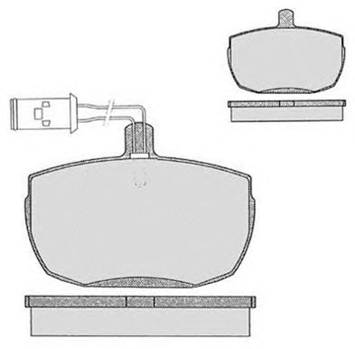 RAICAM ra01342 -  Комплект тормозных колодок, дисковый тормоз