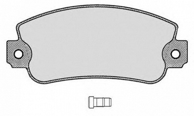RAICAM ra02500 -  Комплект тормозных колодок, дисковый тормоз
