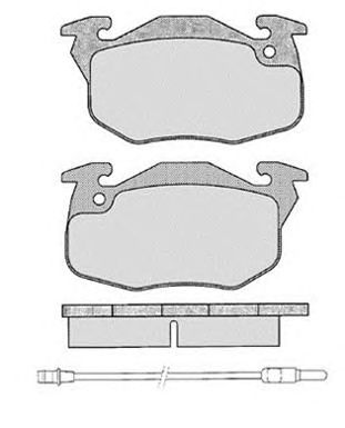 RAICAM ra02850 -  Комплект тормозных колодок, дисковый тормоз