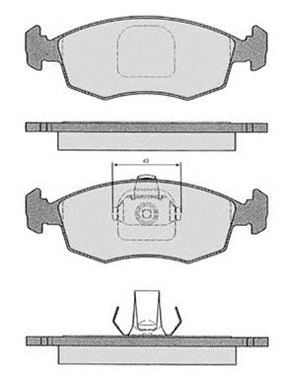 RAICAM ra03184 -  Комплект тормозных колодок, дисковый тормоз
