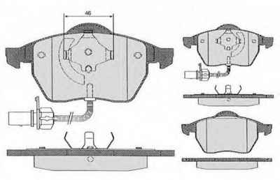 RAICAM ra04292 -  Комплект тормозных колодок, дисковый тормоз