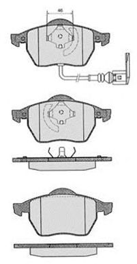 RAICAM ra04293 -  Комплект тормозных колодок, дисковый тормоз