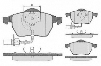 RAICAM ra04295 -  Комплект тормозных колодок, дисковый тормоз