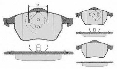 RAICAM ra04296 -  Комплект тормозных колодок, дисковый тормоз
