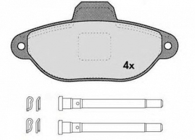 RAICAM ra04469 -  Комплект тормозных колодок, дисковый тормоз