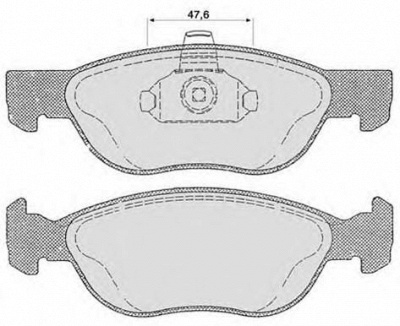 RAICAM ra06141 -  Комплект тормозных колодок, дисковый тормоз