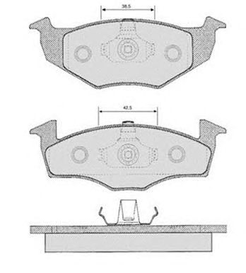 RAICAM ra06232 -  Комплект тормозных колодок, дисковый тормоз