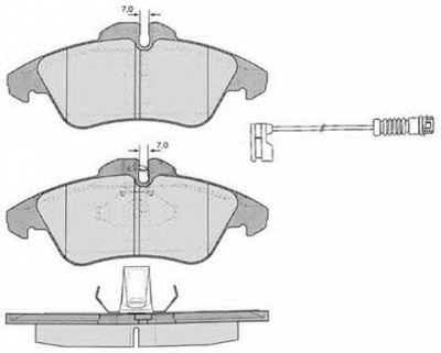 RAICAM ra06271 -  Комплект тормозных колодок, дисковый тормоз