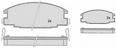 RAICAM ra07550 -  Комплект тормозных колодок, дисковый тормоз