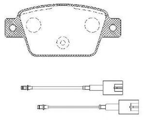 RAICAM ra07683 -  Комплект тормозных колодок, дисковый тормоз