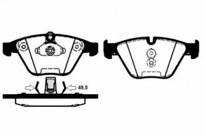 RAICAM ra07895 -  Комплект тормозных колодок, дисковый тормоз