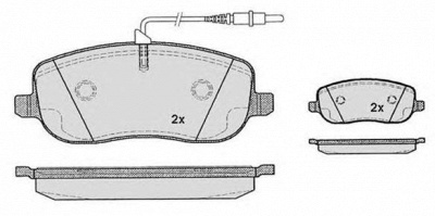 RAICAM ra07960 -  Комплект тормозных колодок, дисковый тормоз