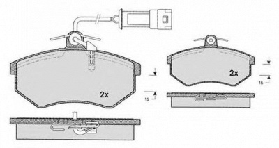 RAICAM ra08134 -  Комплект тормозных колодок, дисковый тормоз