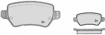 RAICAM ra08151 -  Комплект тормозных колодок, дисковый тормоз