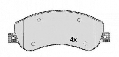 RAICAM ra08921 -  Комплект тормозных колодок, дисковый тормоз